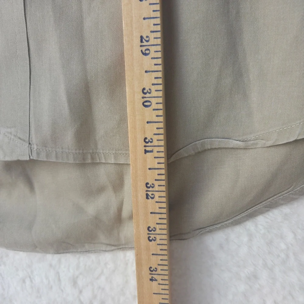 Ralph Lauren Mens Blake Button Down Shirt XL Khaki 100% Cotton Long Sleeve